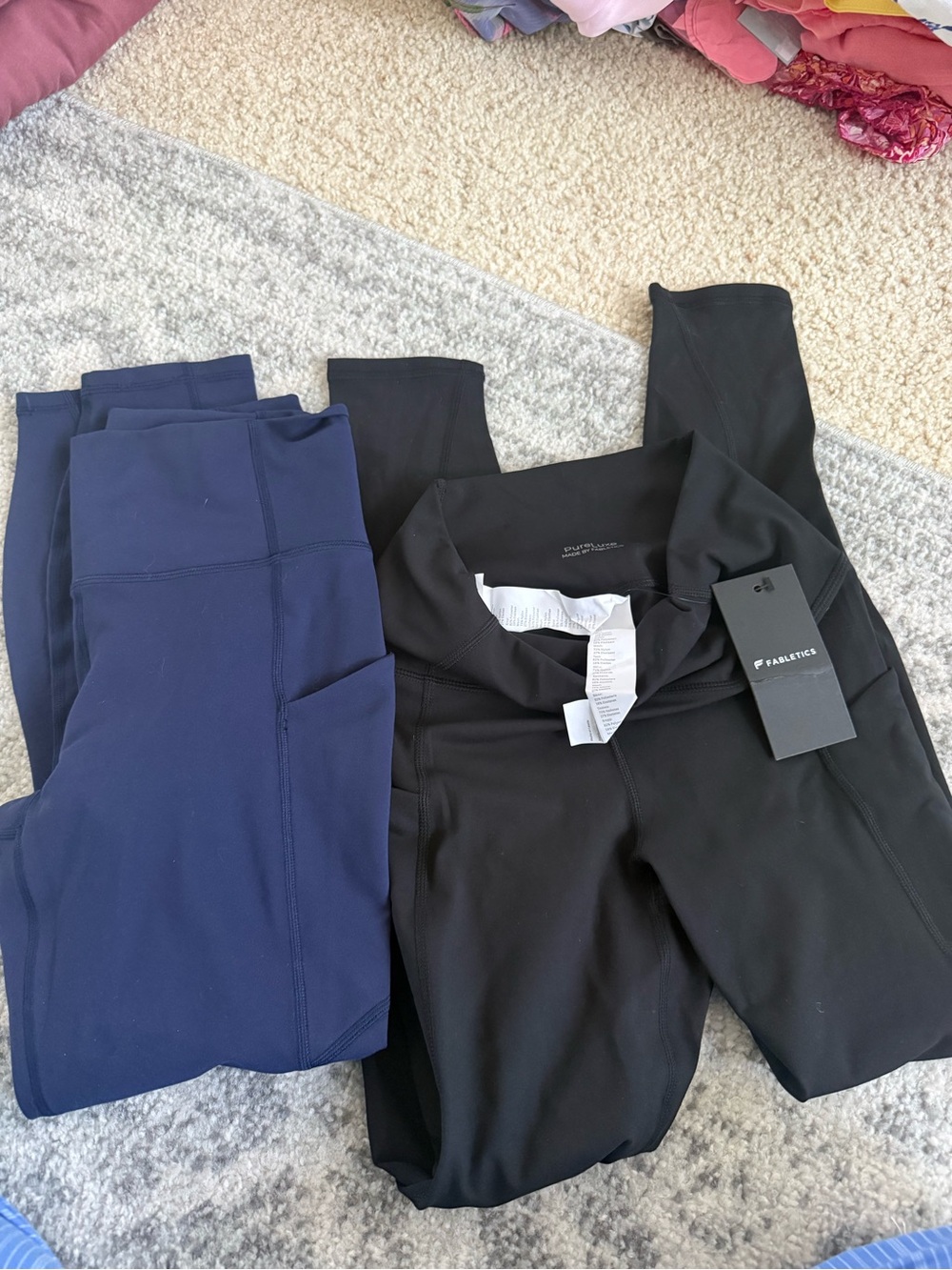 Fabletics Women's Leggings Duo — Black & Navy
